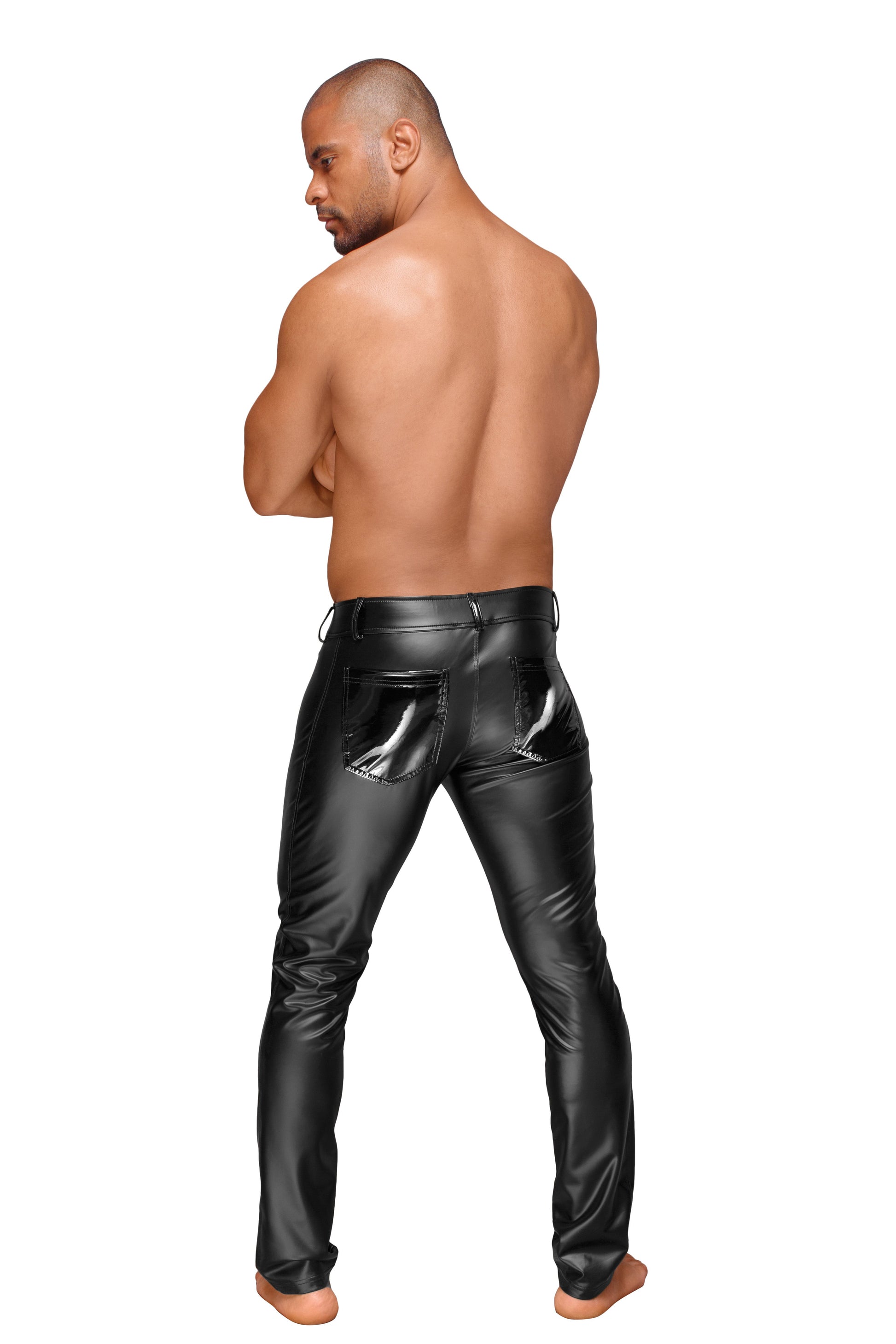 Powerwetlook men's trousers H051 - XL-1