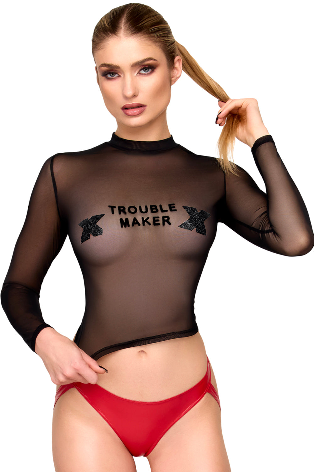 F388 Troublemaker Top - 3XL-4