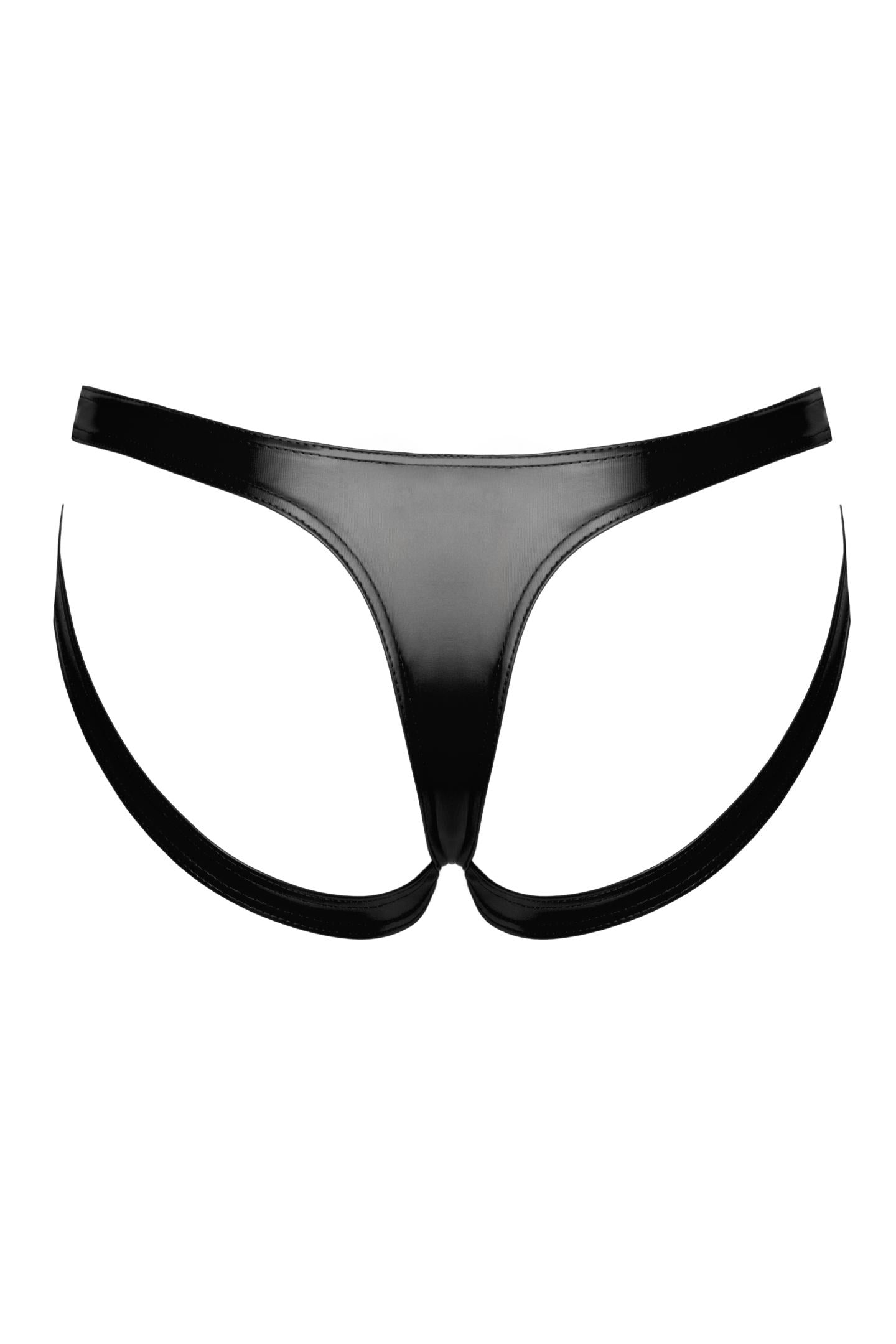 F393 Troublemaker Strappy Panties black - 3XL-1