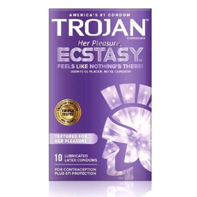 Trojan Ecstasy Her Pleasure Condoms with UltraSmooth Lubricant-0