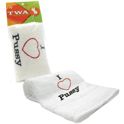 Towels With Attitude - I Heart Pussy-0