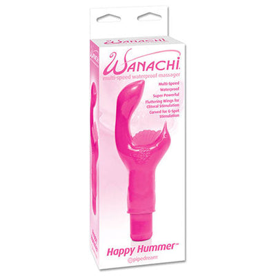 Wanachi Happy Hummer Multi-Speed Waterproof Massager Dual Stimulator Pink-0