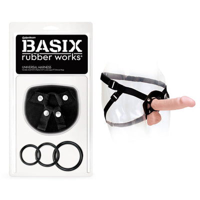 Basix Rubber Works Universal Harness O/S Black-0