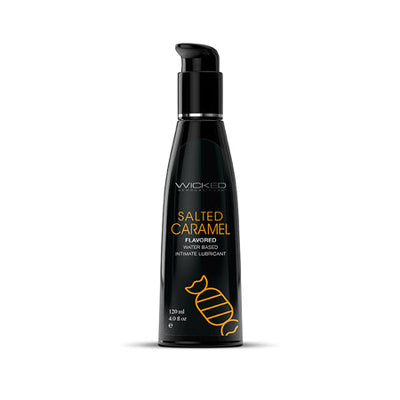 Wicked Aqua Salted Caramel Water-Based Lubricant 4 oz.-0