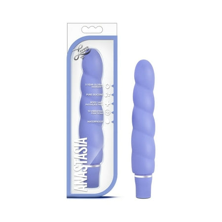 Luxe Anastasia Silicone Slimline Vibrator Periwinkle-0