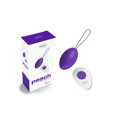 VeDO Peach Rechargeable Egg Vibe - Into You Indigo-0