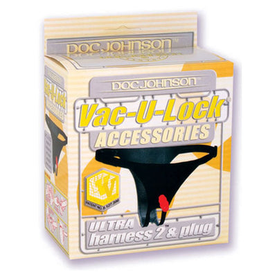 Vac-U-Lock - Ultra Harness - With Snaps Black-0