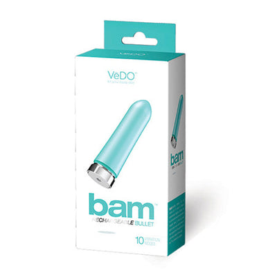 VeDO Bam Rechargeable Bullet - Tease Me Turquoise-0