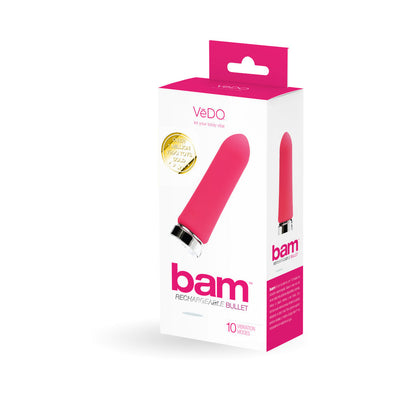 VeDO Bam Rechargeable Bullet - Foxy Pink-0
