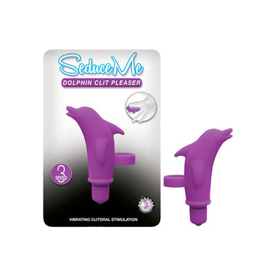 Seduce Me Dolphin Clit Pleaser 3 Speed Waterproof Purple-0