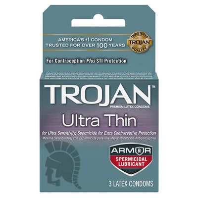 Trojan Ultra Thin Armor (Spermicidal) 3pk-0