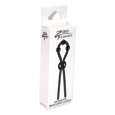 Zero Tolerance Ultimate Silicone Lasso Adjustable Cockring Black-0