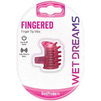 Wet Dreams Fingered Vibe- Pink-0