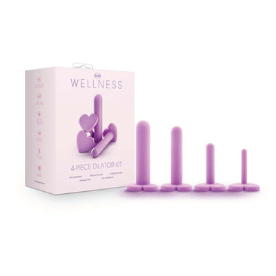Wellness 4-Piece Silicone Dilator Kit Purple-0
