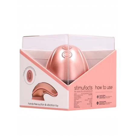 Twitch Rechargeable Hands-Free Suction & Vibration Toy Rose Gold-0