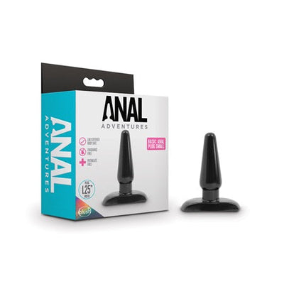 Anal Adventures Basic Anal Plug Small Black-0