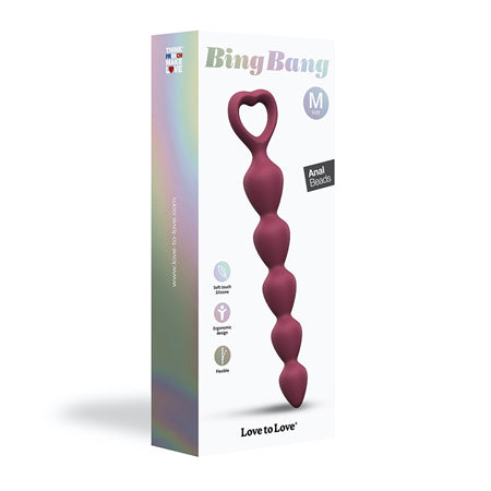 Love to Love Bing Bang Silicone Anal Beads Prune M-0