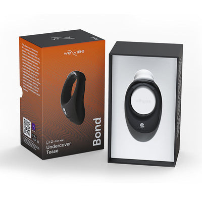 We-Vibe Bond Rechargeable Remote-Controlled Silicone Adjustable Wearable Stimulation Ring Black-0