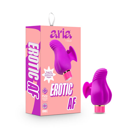 Aria Erotic AF Rechargeable Silicone Mini Vibrator Plum-0