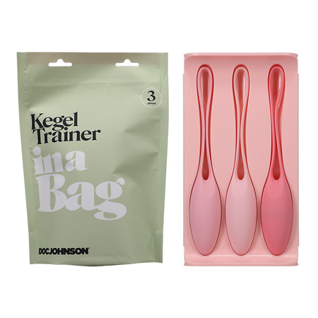 Doc Johnson Kegel Trainer Set In A Bag 3-Piece Silicone Pink-0