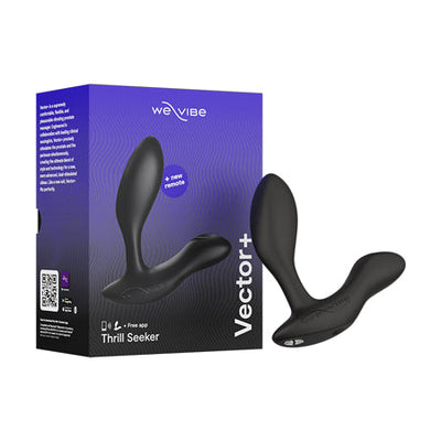 We-Vibe Vector+ Dual Stimulation Prostate Massager Charcoal Black-0