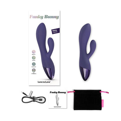 Love to Love Funky Bunny Baby Rabbit Vibrator Midnight Indigo-0