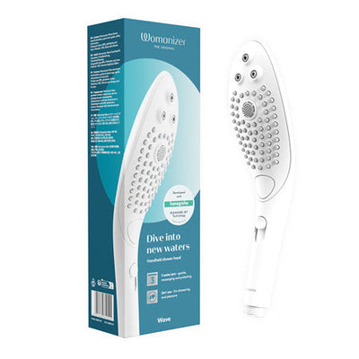 Womanizer Wave Shower Head Masturbator White-0