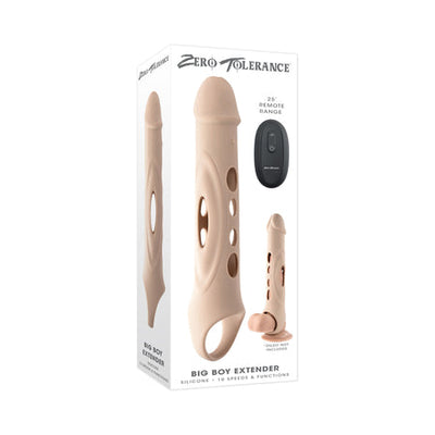 Zero Tolerance Big Boy Extender Rechargeable Extension with Remote Silicone Light-0