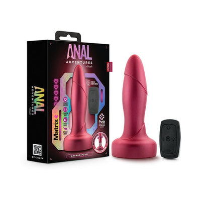 Anal Adventures Matrix Atomic Plug with Remote Martian Wine-0