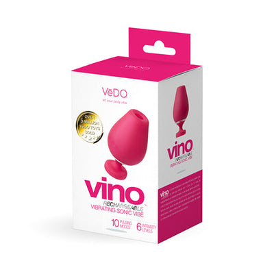 VeDO Vino Rechargeable Vibrating Sonic Vibe Pink-0