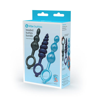 b-Vibe Beaded Butties Bundle 3-Piece Anal Plug Set-0