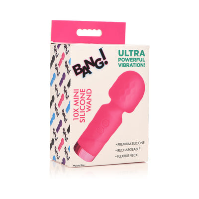 BANG! 10X Mini Silicone Wand Pink-0