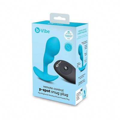b-Vibe Vibrating P-Spot Snug Plug Small with Rechargeable Remote Control-0