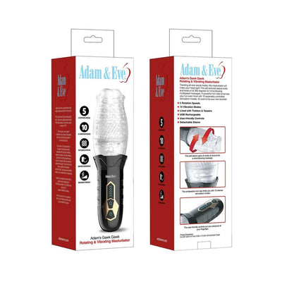 Adam & Eve Adam's Gawk Gawk Rotating & Vibrating Masturbator-0