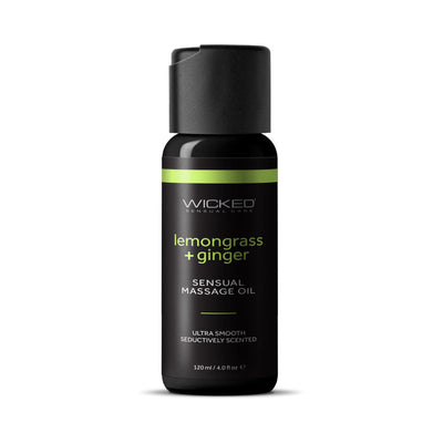 Wicked Lemongrass and Ginger Massage Oil 4 oz.-0