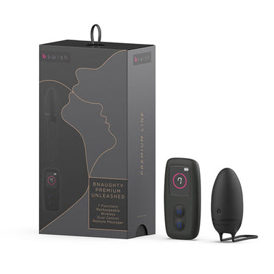 B Swish Bnaughty Premium Unleashed Vibrator Black-0
