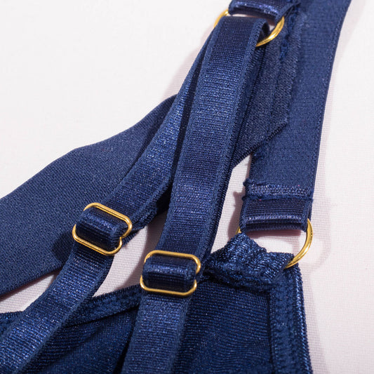 Wholesale Nautical Charm Push-Up Bra and Panties Set-10