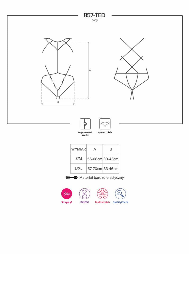 857-TED-1 ouvert Body schwarz - L/XL-4