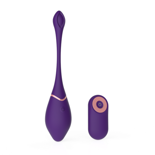 Ovum Rechargeable Silicone Vibrator with Remote Control-0