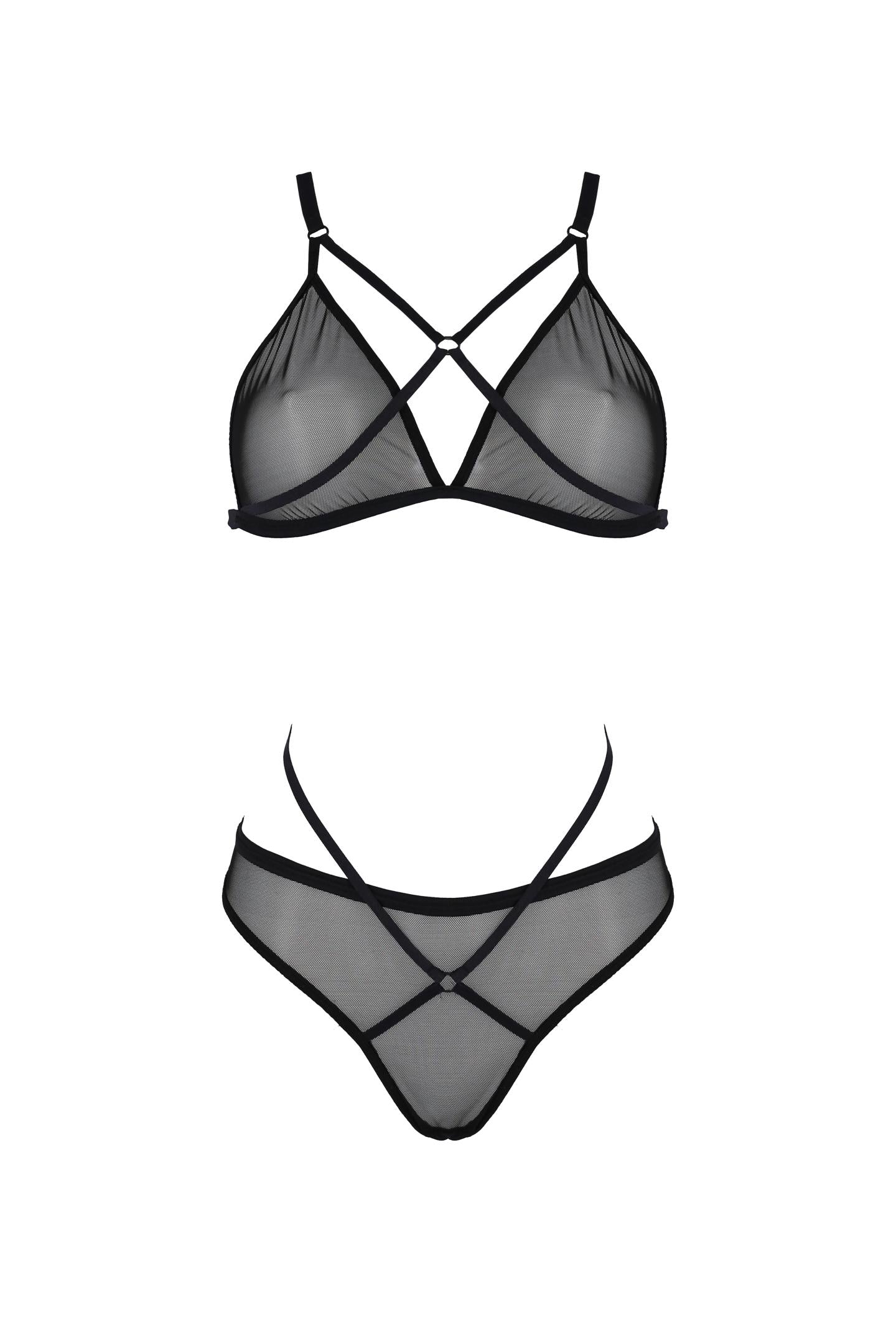 black 2pcs Set PA596648 - 2XL/3XL-4