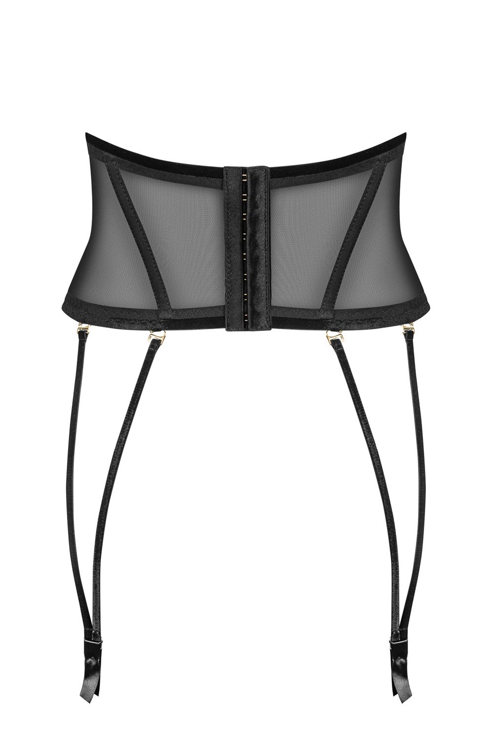 2018 Women Tulle Waspie with embroidery, suspenders and belt - 44-1