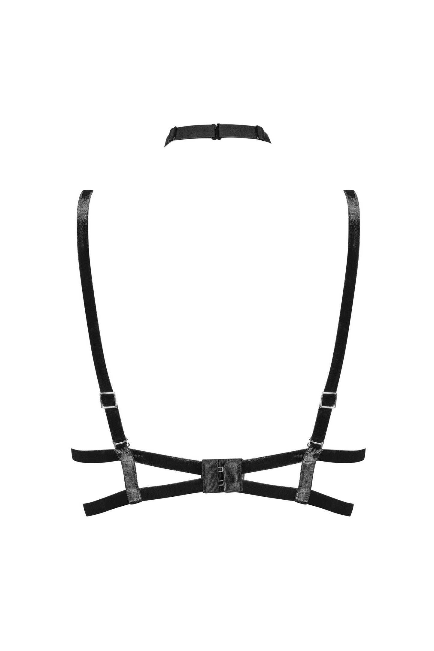 2618 Bra Straps, collar with golden chains - One Size-1