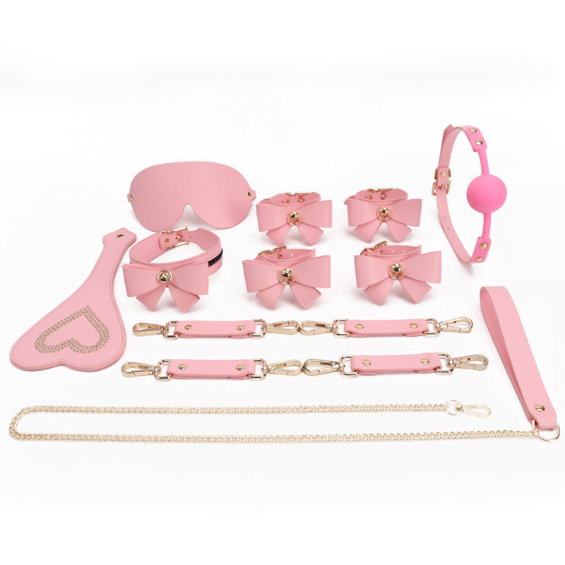 Pink Wholesale Dominatrix Starter Kit with Butterfly Accents in Leather