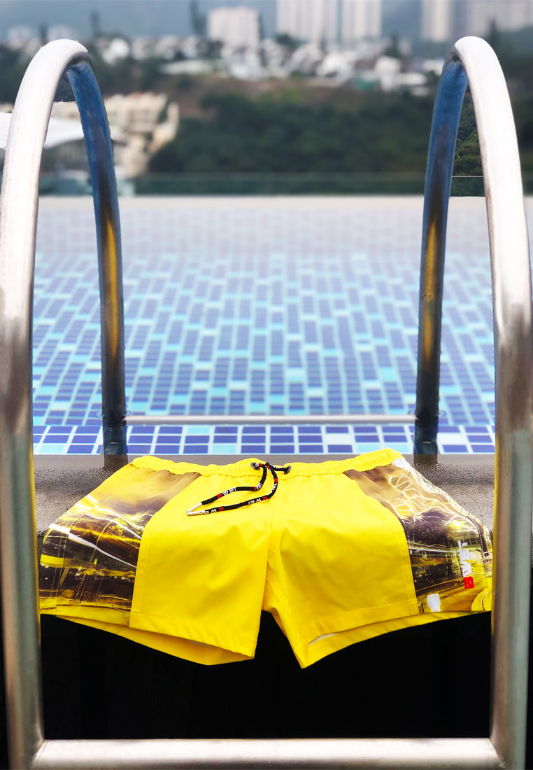 Summer-ready with our eco-friendly ‘HKG’ beach shorts - inspired by NYC and Hong Kong skylines!-1
