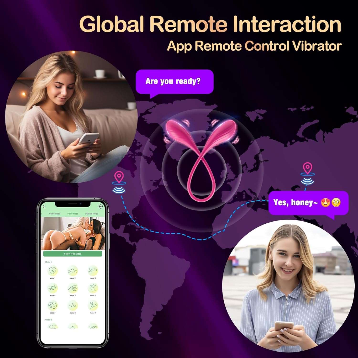 Powerful Dual Pleasure Couples Vibrator-3