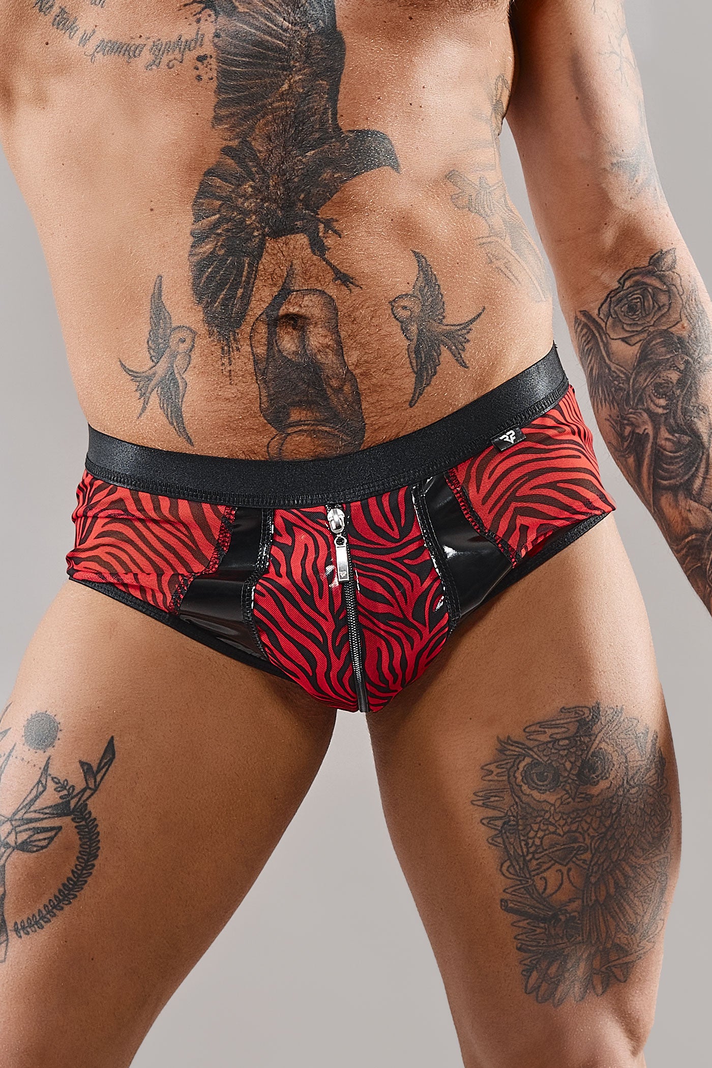 mesh brief REFranco001 black/red - 2XL-1