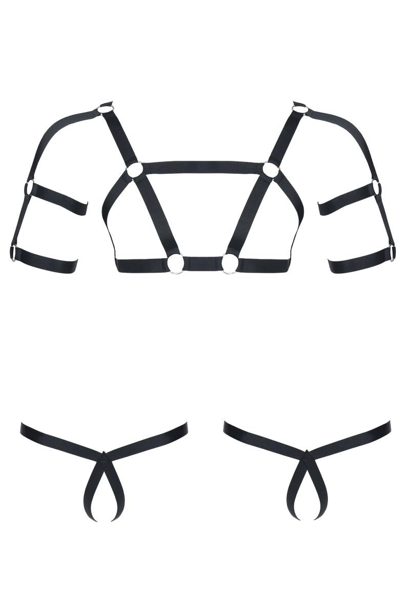harness SET011 black - XXL/XXXL-0
