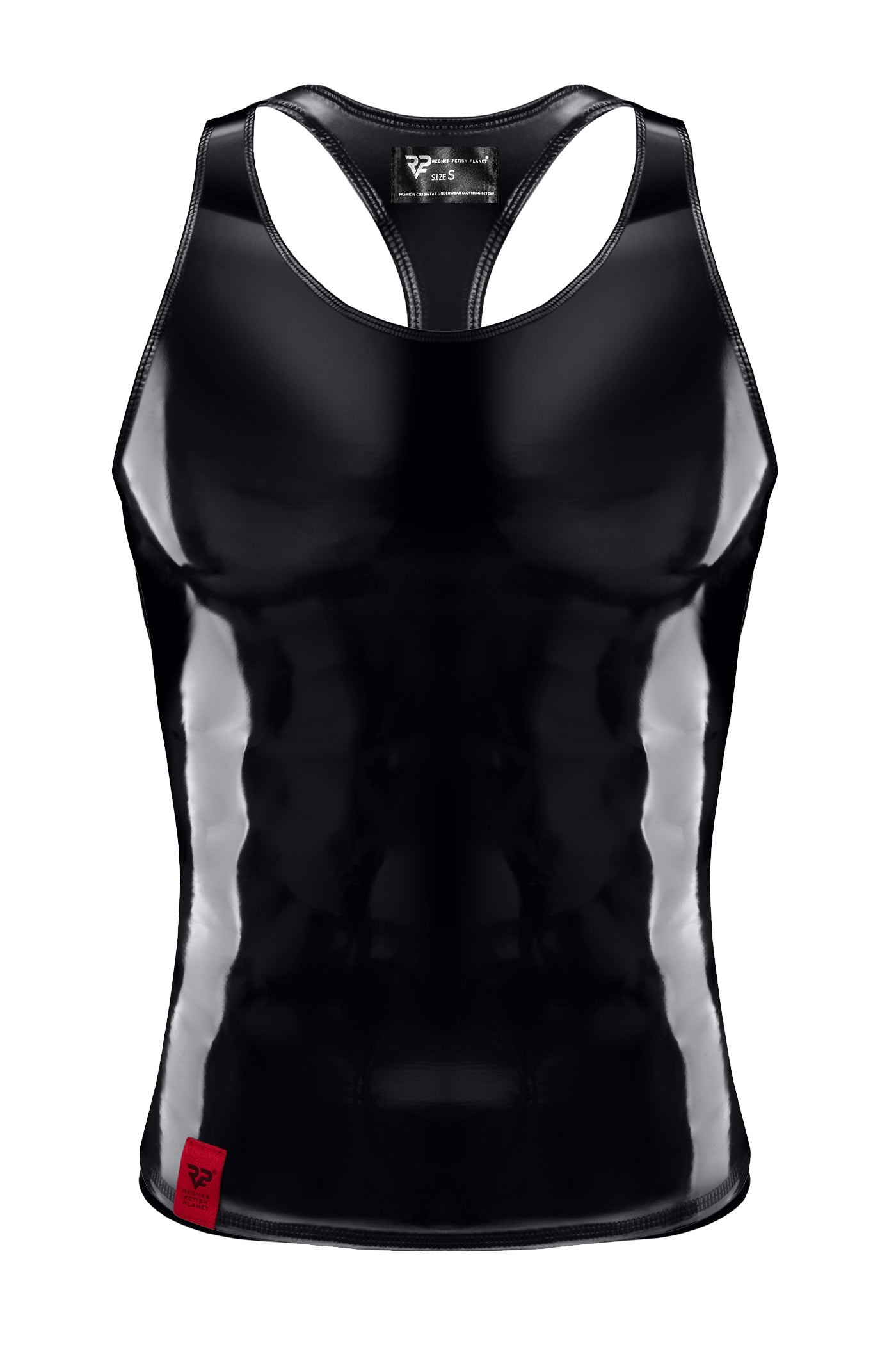 black PVC Tank Top RMFreddie - 2XL-0
