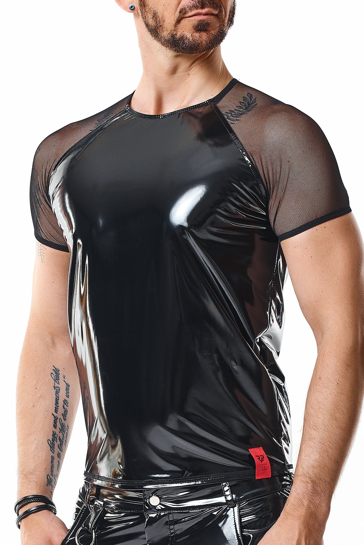 black PVC T-Shirt RMSanti - 2XL-2
