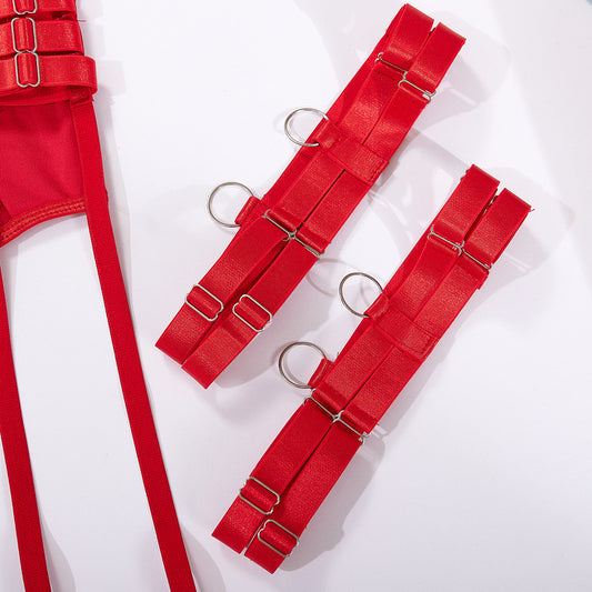 Wholesale Adjustable Transparent Thongs Bodysuit-10